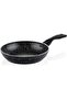 Fry Pan - 20 CM - Pressed Aluminium 3 Layers Black Marble, Non-Stick Coating Cookware,