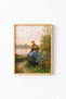 On the Bank of the River - Wooden Patterned Frame