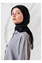 وشاح من القطن الخيزران باللون الأسود - 4