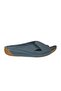 25Y Grf Denim Blue Women's Genuine Leather Daily Slippers - 2