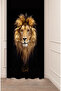 Lion Arslan King Power Shah Patterned Special Design Digital Printed (Single Wing) Modern Stylish Background Curtain