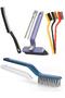 Cleaning Brush with Tweezers, Removal Apparatus + Rotating Head + Thin Narrow Space + Wire Brush Detail 8 Pieces
