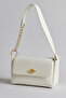 Women's Flap Shoulder Bag – Adjustable Strap Chain Detail