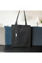 Black Cloth Bag - Gabardine Fabric - - 6