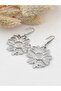 Sunflower Design Tarnish-Free Steel Long Earrings - 5.8 cm - 2