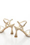 Women's Stone Embroidered Cross Strap Evening Dress Shoes - 4