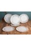 Gold Lace Patterned Curved Serving Plate 6 Pieces - 2