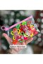 Phosphor with Transparent Zipper Bag Neon Color Tiny Small Hair Tire Bundle Towel Mesh Tire Set