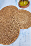 Decorative Wicker Trivet Pot Pan Teapot Rack Set 4 Pieces - 2