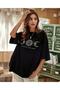 Sun Moon Printed Relaxed Fit Cotton Oversize T-Shirt Unisex