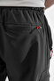 Men's Black Breathable Lycra Fabric 5 Pocket Outdoor Cargo Capri Shorts - 7