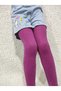 Glitter Diamond Girls' Pantyhose - Fuchsia Color Premium Children's Pantyhose - 3