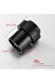 Stainless Steel Cylindrical Floor Mount Door Stop with Soft Rubber - Heavy Duty Durable Door Stopper - 3