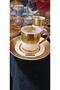 Bovaria Germany Hand Made 24K Brush Gold Handworked Coffee Cup Set 90 ml (Model 5) - 2