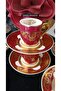 Bovaria Germany Hand Made 24K Brush Gold Handworked Coffee Cup Set 90 ml (Model 3) - 7