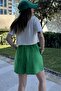Women's Green Casual Shorts - 700-3425 - 6