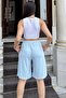 Women's Blue Casual Shorts - 700-3262 - 5