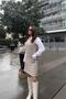 Women's Beige Zipper Pocket Detailed Dress - 700-3546 - 4