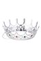 Royal Medieval Silver Queen Princess Crown with Rhinestone Renaissance Costume - 2
