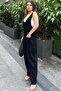 Women's Black Muslin Slopet Jumpsuit - 700-3613 - 5