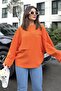 Women's Orange Blouse - 700-3549 - 3