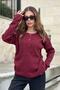 Women's Burgundy Knitwear - 700-K5591