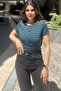 Women's Striped Blouse - 700-3597 - 3