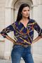 Women's Navy Blue Blouse - 700-t4009-5370 - 3