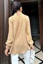 Women's Camel Long Shirt - 700-3554 - 3