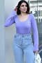Women's Lilac Blouse - 700-3580 - 6