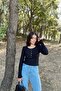 Women's Black Blouse - 700-K7113 - 3