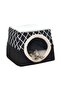 Footprint Sleeping House For Cat Black 35x33x30cm