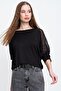 Women's Black Blouse - 700-K4589 - 6