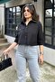 Women's Black Crop Shirt - 700-3533 - 6