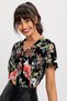 Women's Black Floral Shirt - 700-H5030 - 7