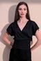 Women's Black Crop Blouse - 700-3256 - 5