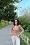 Women's Mink Knitwear Blouse - 700-K7522 - 5