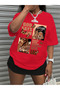 Unisex Men/Women Godsays Custom Printed Oversize Cotton T-Shirt - 3