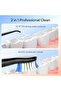Electric Toothbrush Combo,Water Flosser, Rechargeable Cordless Waterproof, Black - 8