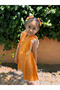 Baby Girl Dress Short Sleeve Ruffled Buckle Birthday Party Wedding Linen Casual Girl's Dress - 8