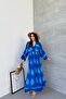 Ethnic Patterned Viscose Long Sleeve Dress - 3