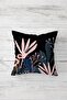 Flower Pattern Decorative Hidden Zippered Throw Pillow Cover Sofa Pillow Case Set (4Pcs) - 2