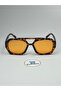 Brooklyn Leopard Sunglasses Orange Glass Colorful Geometric Frame 55 Ekartman - 2