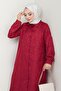 Jacquard Buttoned Double Suit Fuchsia - 2