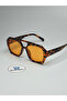 Brooklyn Leopard Sunglasses Orange Glass Colorful Geometric Frame 55 Ekartman - 3