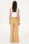 Women's Camel Loose Relax Fit Canvas Trousers 50300357-Vr015 - 4