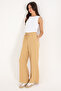 Women's Camel Loose Relax Fit Canvas Trousers 50300357-Vr015 - 3