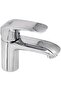 Modern Bathroom Basin Mixer Tap, Chrome Finish, Single Lever, Mixer Iris-01, Stylish & Durable