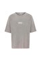Washable Oversize Printed Knitwear T-Shirt Stone