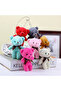 Yumoş Mini Plush Teddy Bear Keychain Set of 7 Bag Ornament Accessory Sweet Cute Mascot Cute Gift - 5